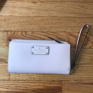 Pale pink Kate spade wristlet